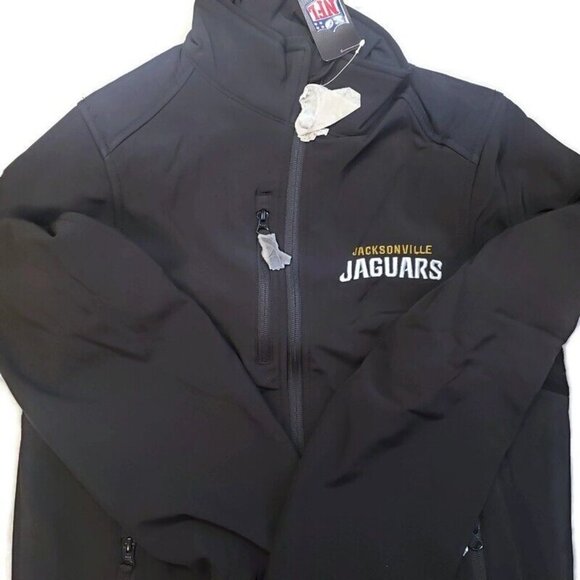NFL Jacksonville Jaguars Mens Small Soft Shell Comfort Jacket Embroidered Logo - Picture 1 of 3
